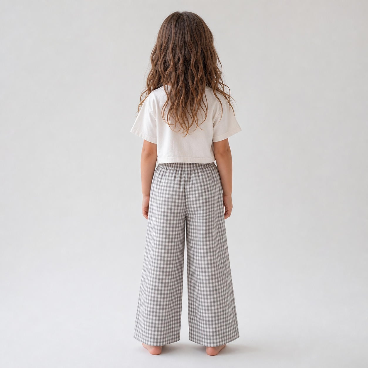 Weite Leinenhose für Kinder mit Taschen – Ansicht 2