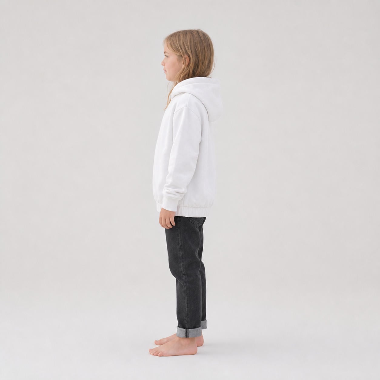 Kapuzenpullover für Mädchen im Sweatshirt-Stil – Ansicht 3