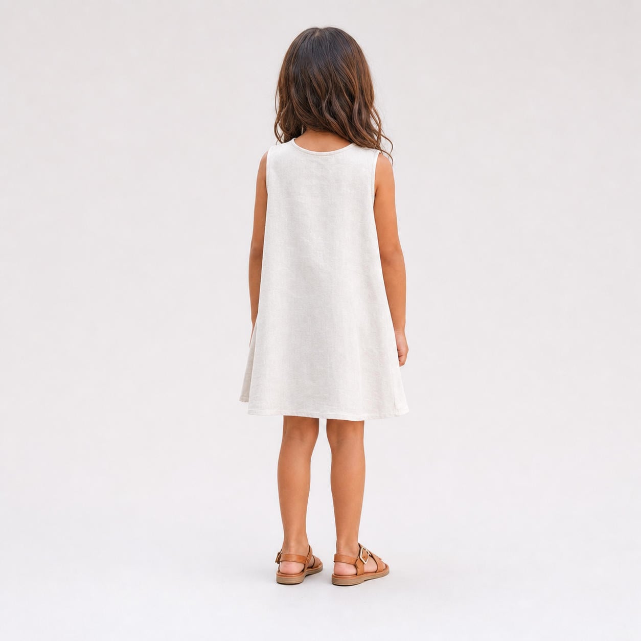 Leinen-Hängerkleid für Kinder – Ansicht 2
