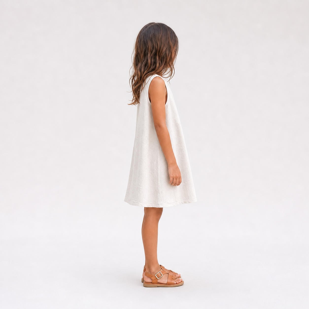 Leinen-Hängerkleid für Kinder – Ansicht 3