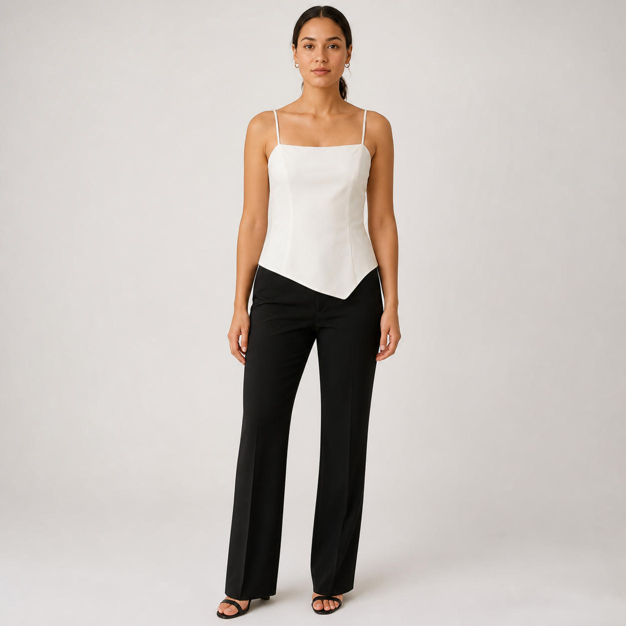 Asymmetrical Strap Tank Top