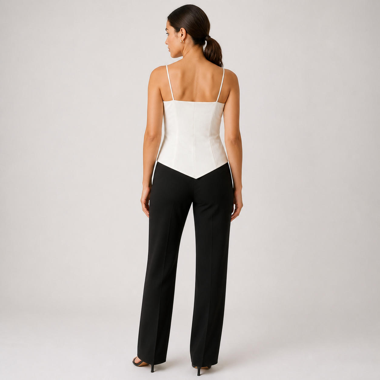 Asymmetrical Strap Tank Top – view 2