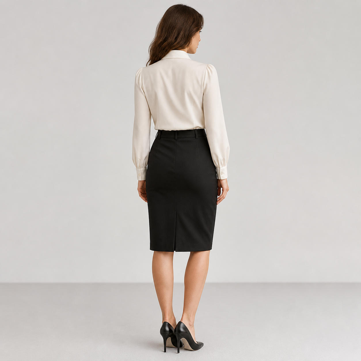 Elegant Bow Tie Neck Collar Blouse – view 2