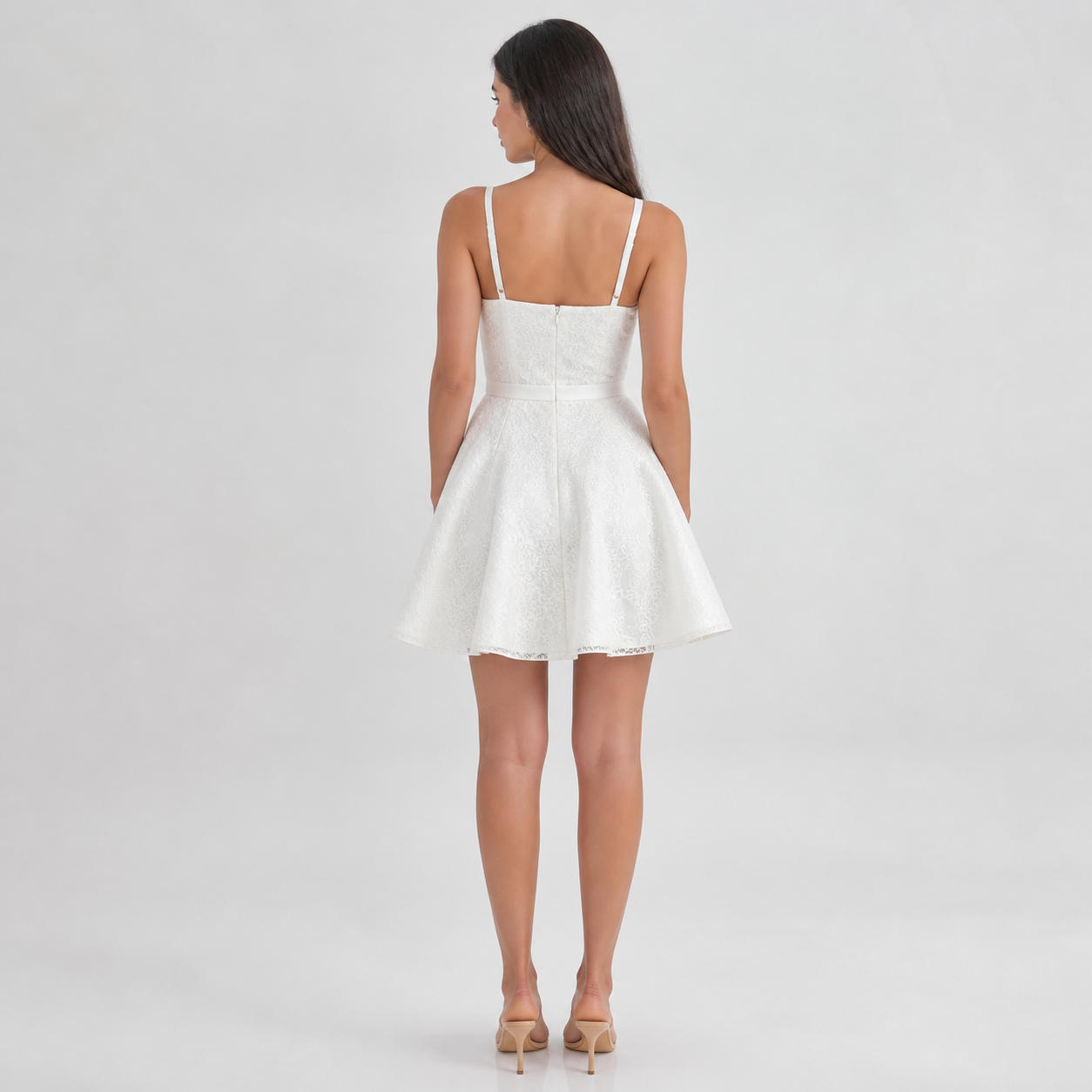 High Waist Circle Skirt Strap Dress – view 2