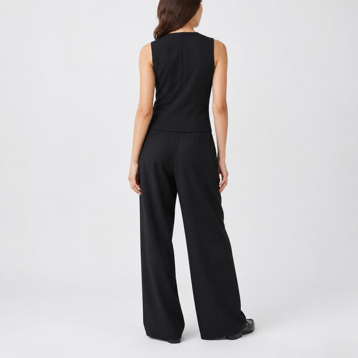 Elegant Buttoned Tailored Waistcoat Vest – view 2