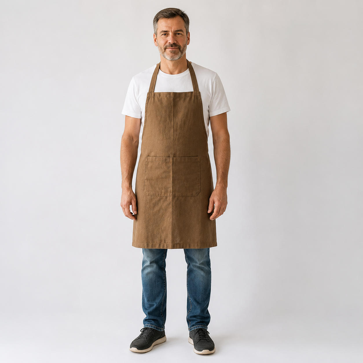 Men's Linen Crossover Strap Apron Pattern