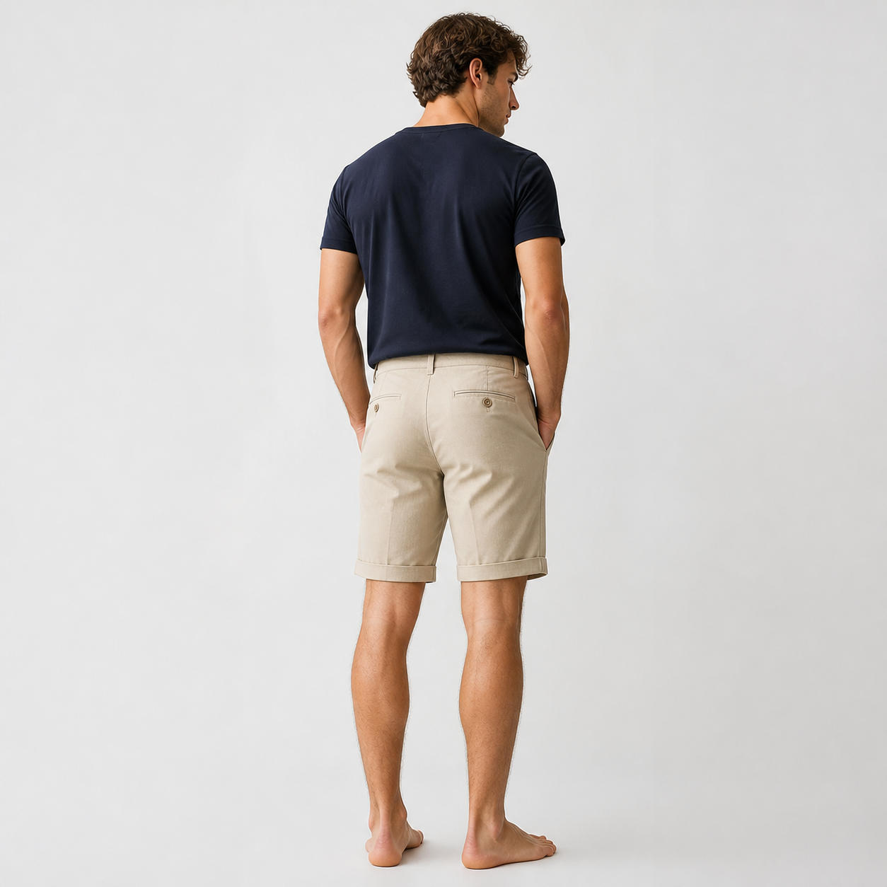 Men's Casual Linen Bermuda Shorts – view 2