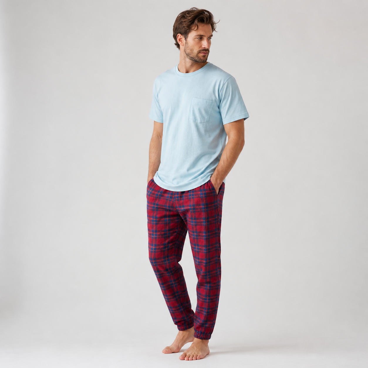 Men's Relaxed Linen Pyjama Set (Shirt + Pants) – view 3