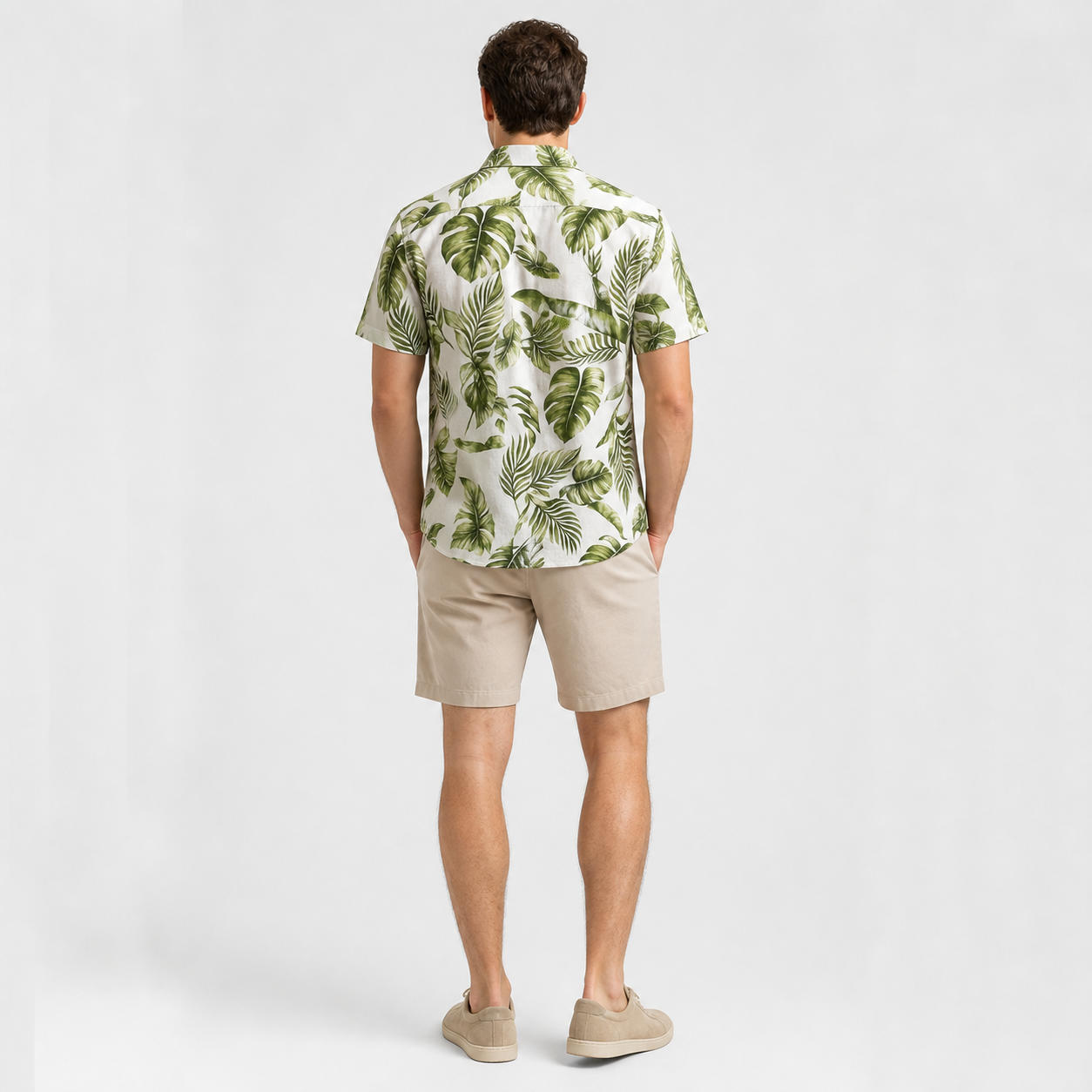 Men's Relaxed Summer Linen Button-Down Shirt – view 2