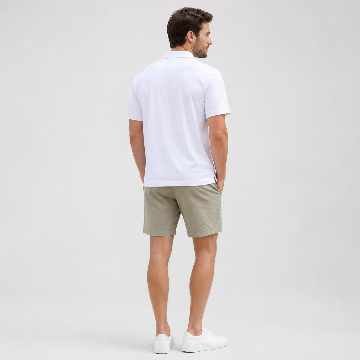 Casual Summer Set with Polo Shirt and Matching Shorts – view 2