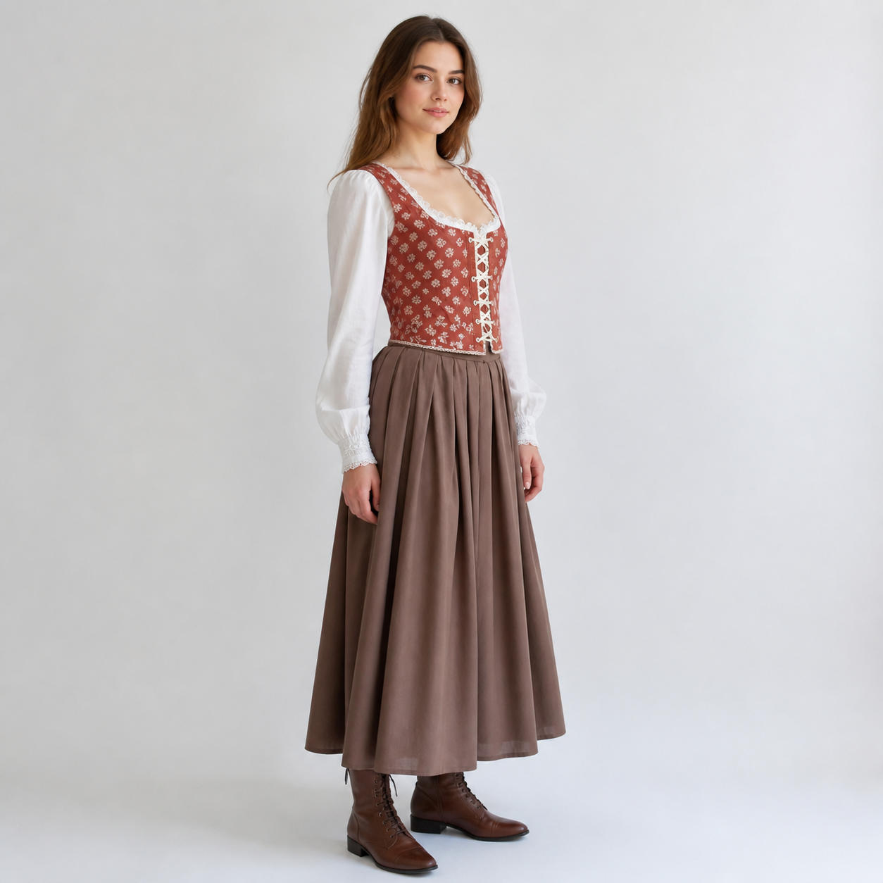 Renaissance Lace-Up Bustier Corset Top – view 3
