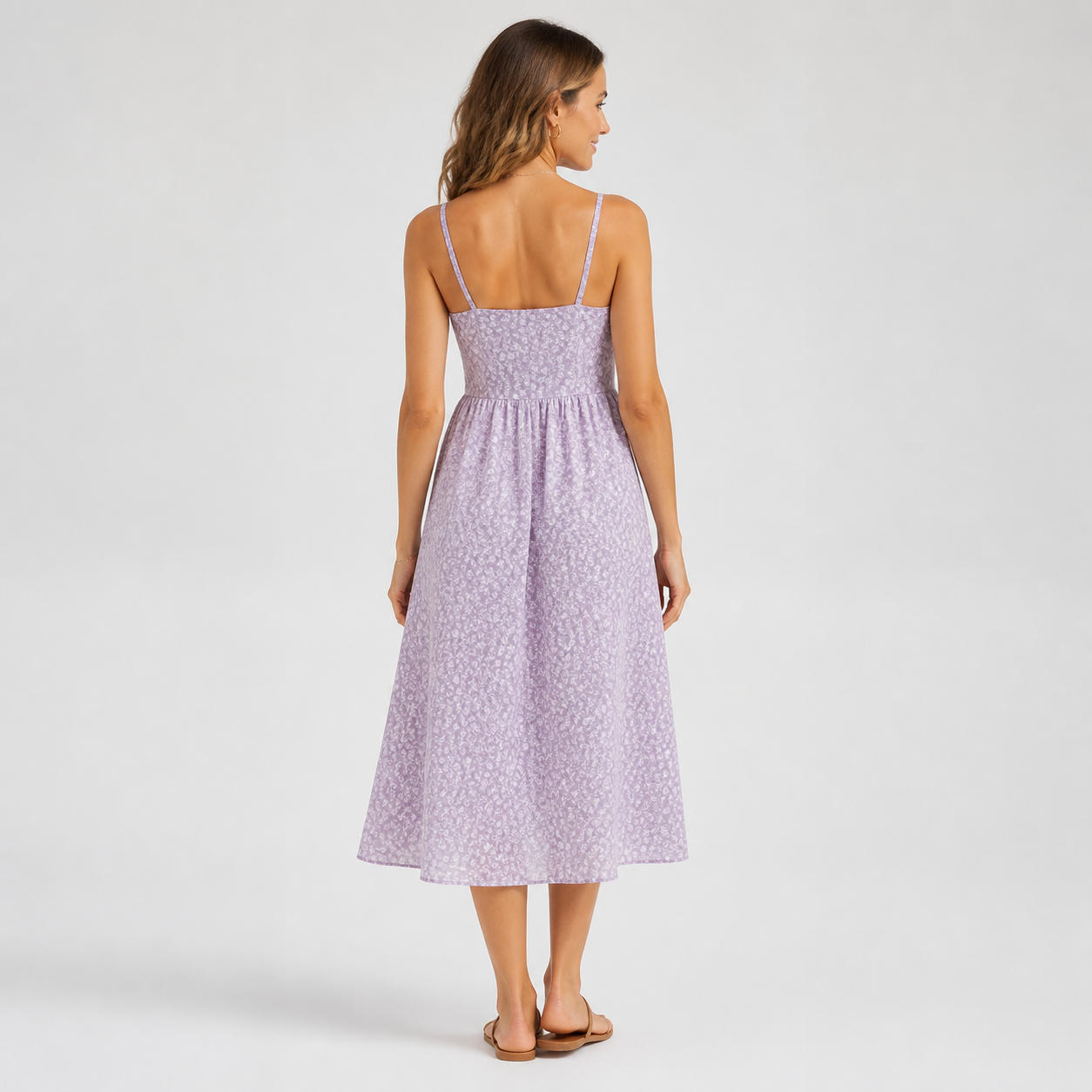 Cottagecore Milkmaid Sundress with Narrow Straps – view 2