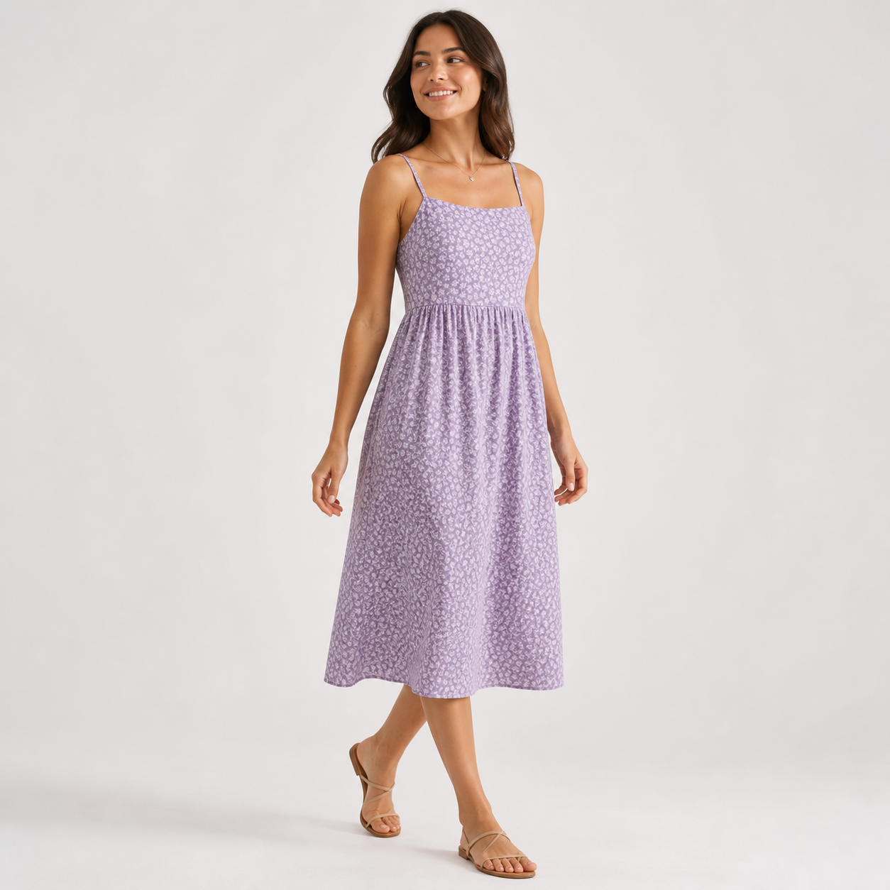 Cottagecore Milkmaid Sundress with Narrow Straps – view 3