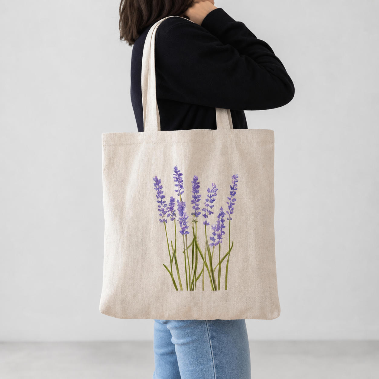 Reusable Canvas Tote Bag with Interior Pocket