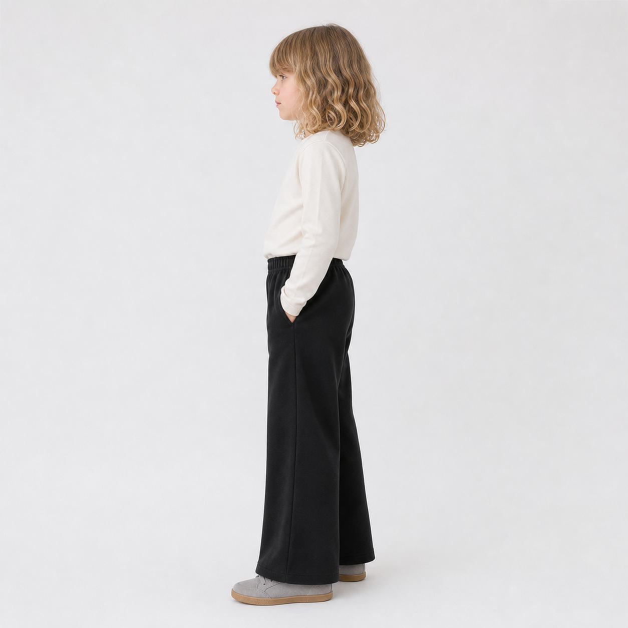 Kids Flared Wide Leg Pants Trousers – view 3