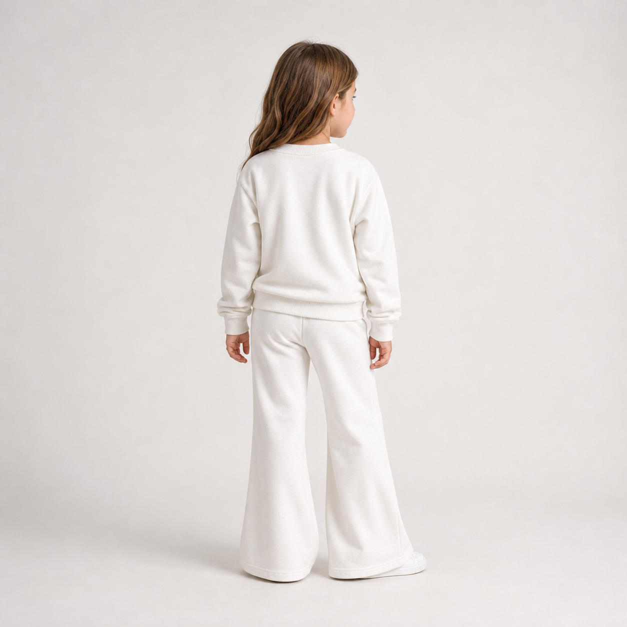 Kids Lounge Sweat Suit Set with Flare Pants – view 2