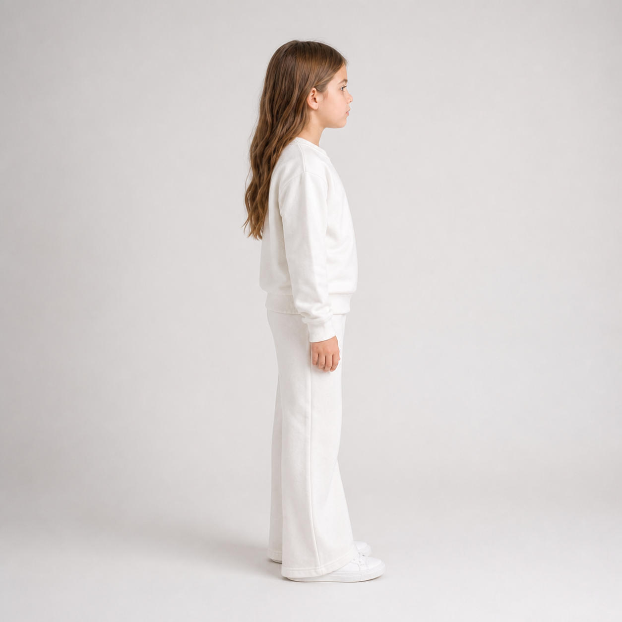 Kids Lounge Sweat Suit Set with Flare Pants – view 3
