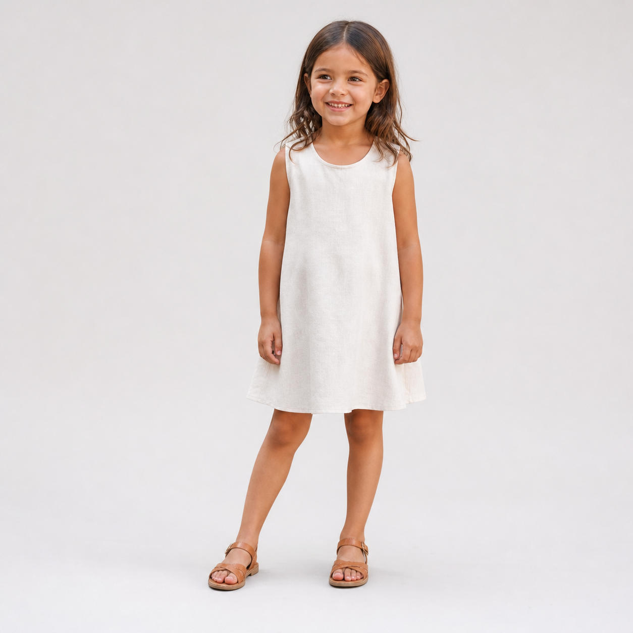 Kids Linen Tent Dress