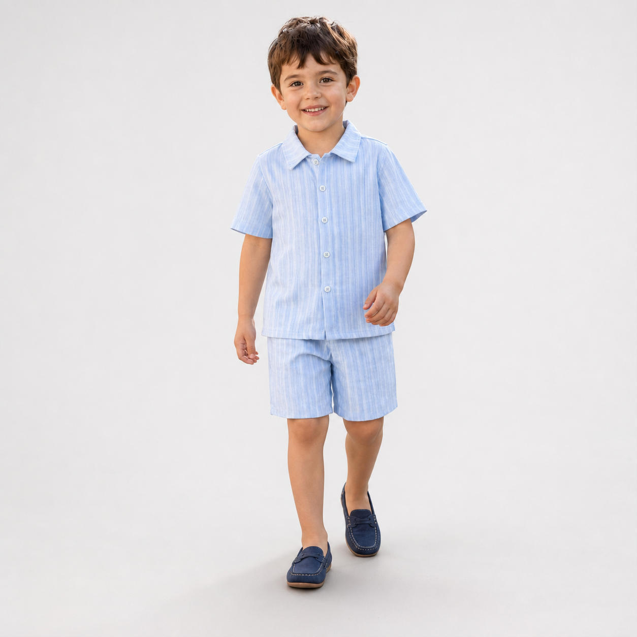 Boys Short Sleeve Shirt and Shorts Summer Bundle