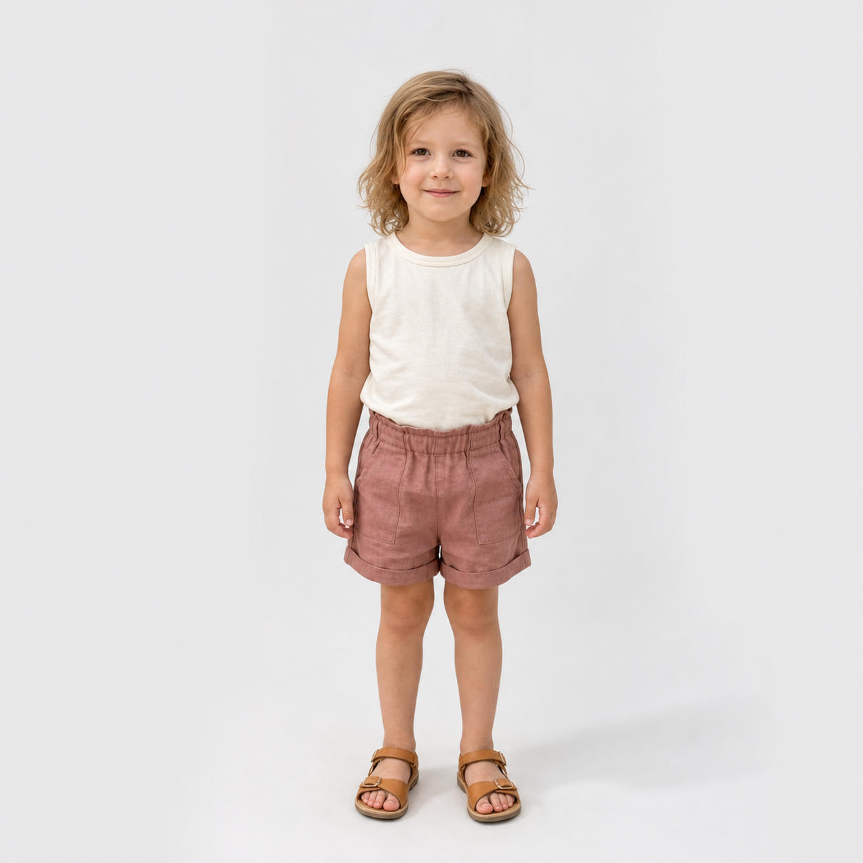 Kids Minimalist Sleeveless Tank Top