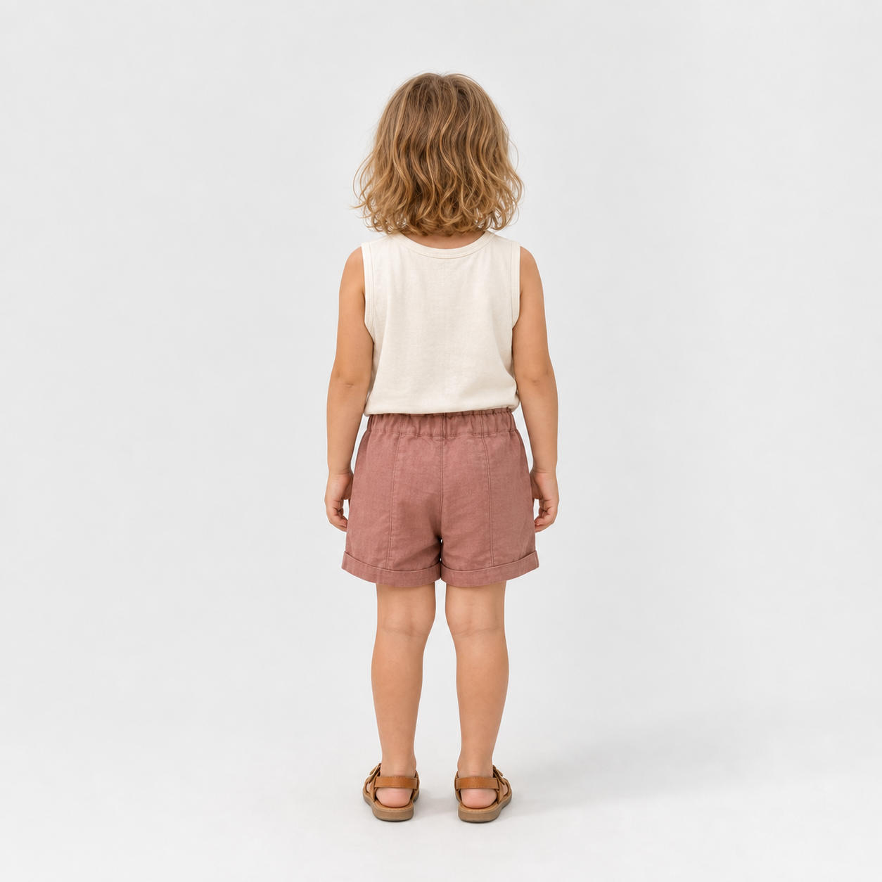 Kids Minimalist Sleeveless Tank Top – view 2