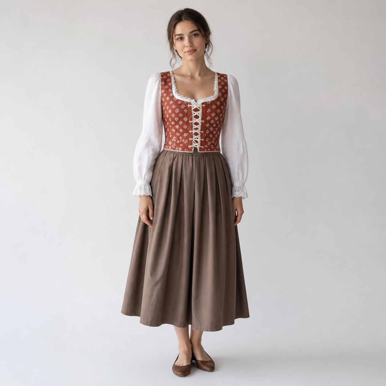 Renaissance-Korsett-Top mit Schnürung