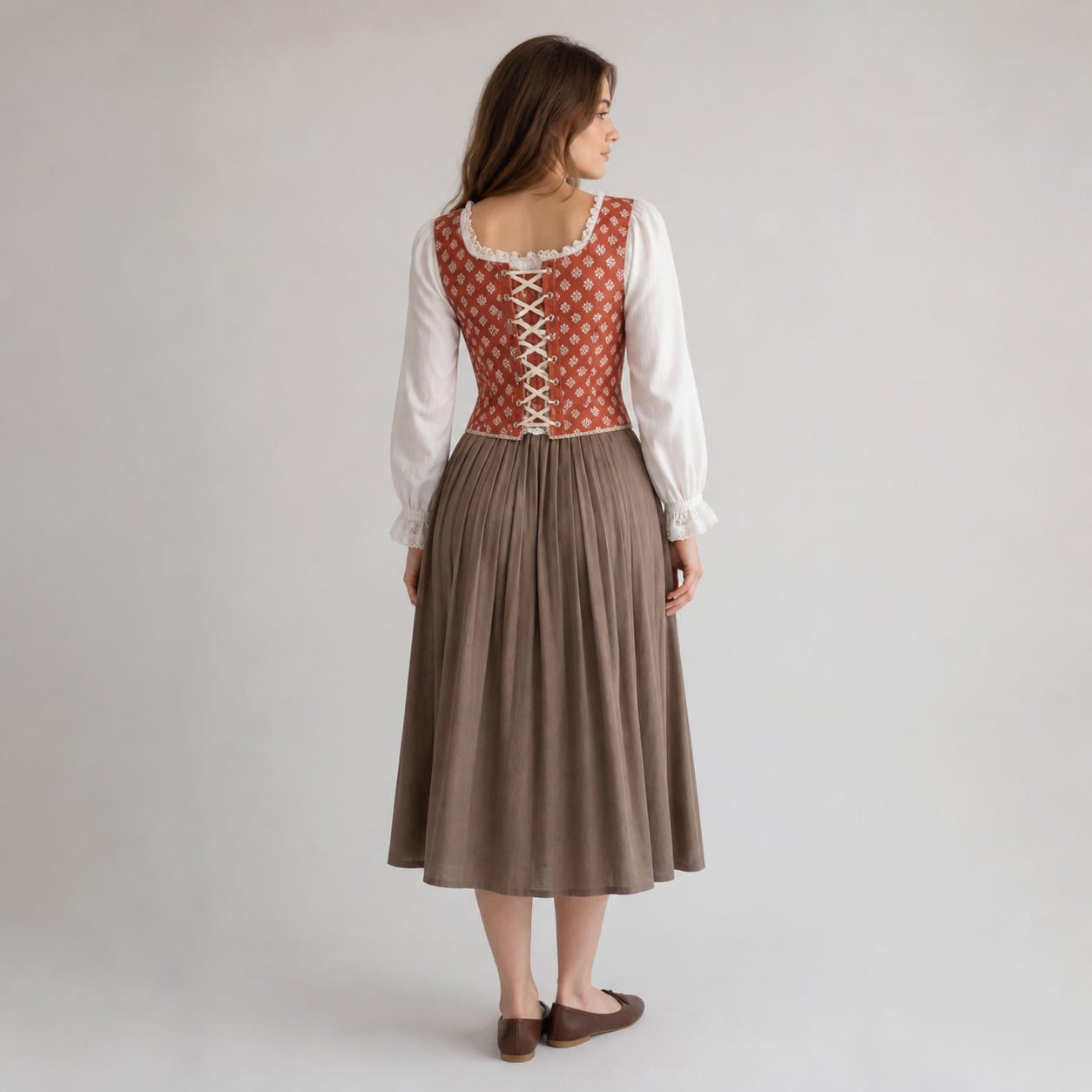 Renaissance-Korsett-Top mit Schnürung – Ansicht 2