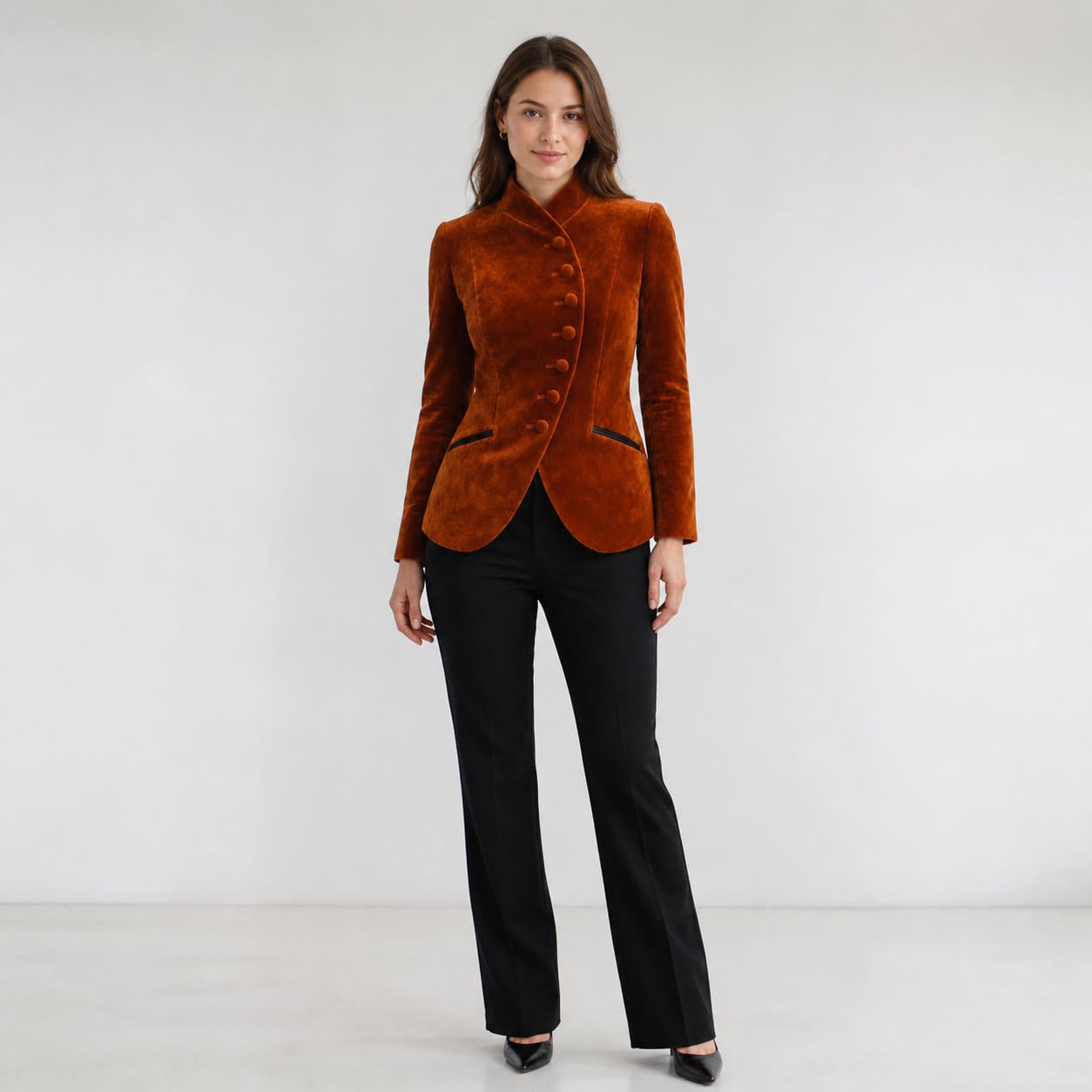 Paket mit 6 asymmetrischen Kleidungsstücken (Blazer, Weste, T-Shirt, Rock, Jacke)