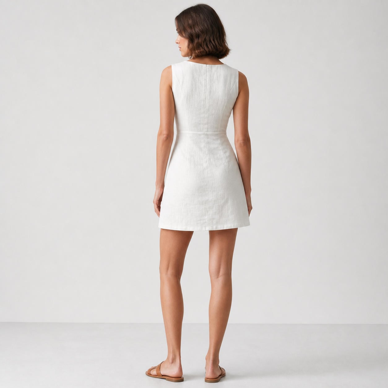 Ärmelloses Sommerkleid in A-Linie – Ansicht 2