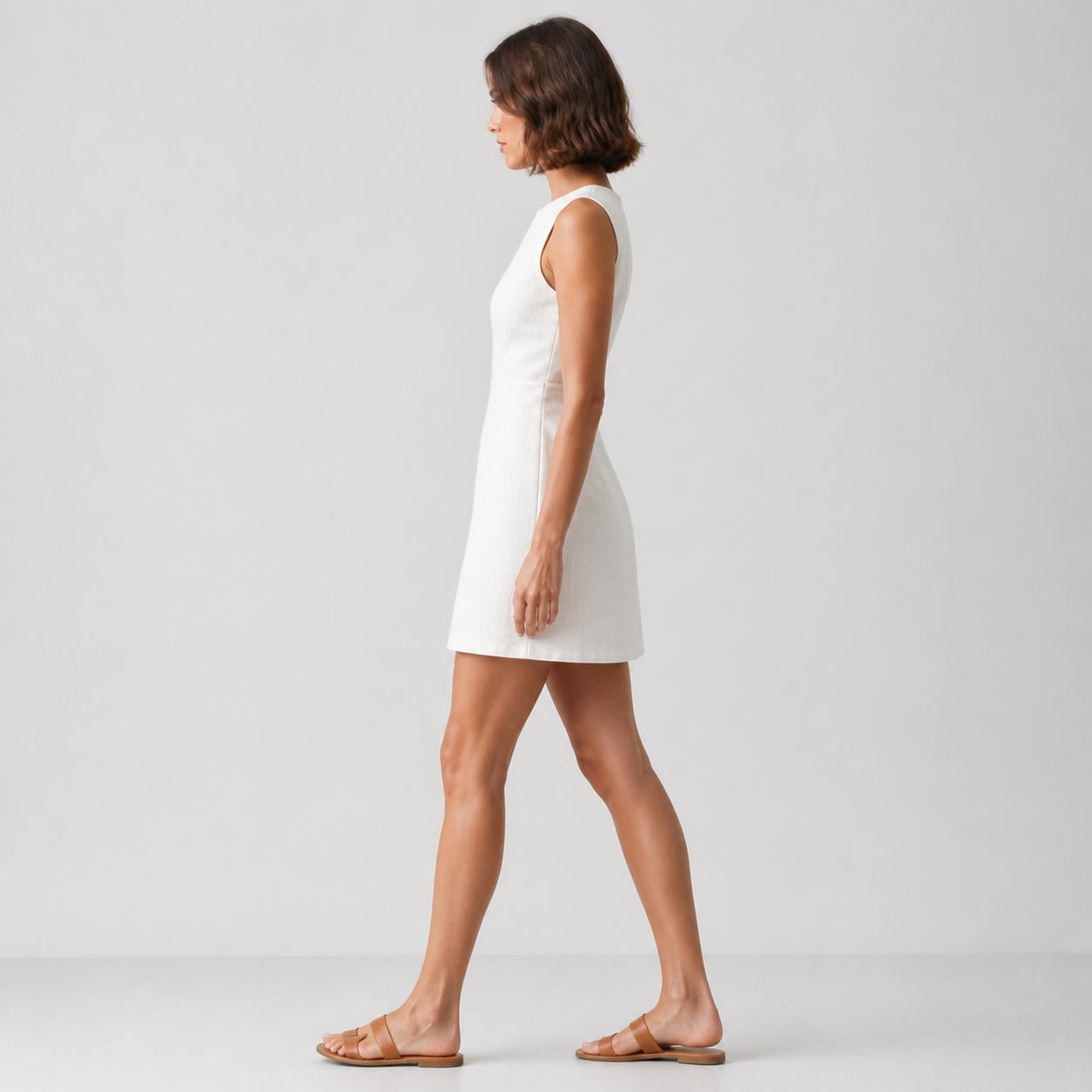 Ärmelloses Sommerkleid in A-Linie – Ansicht 3