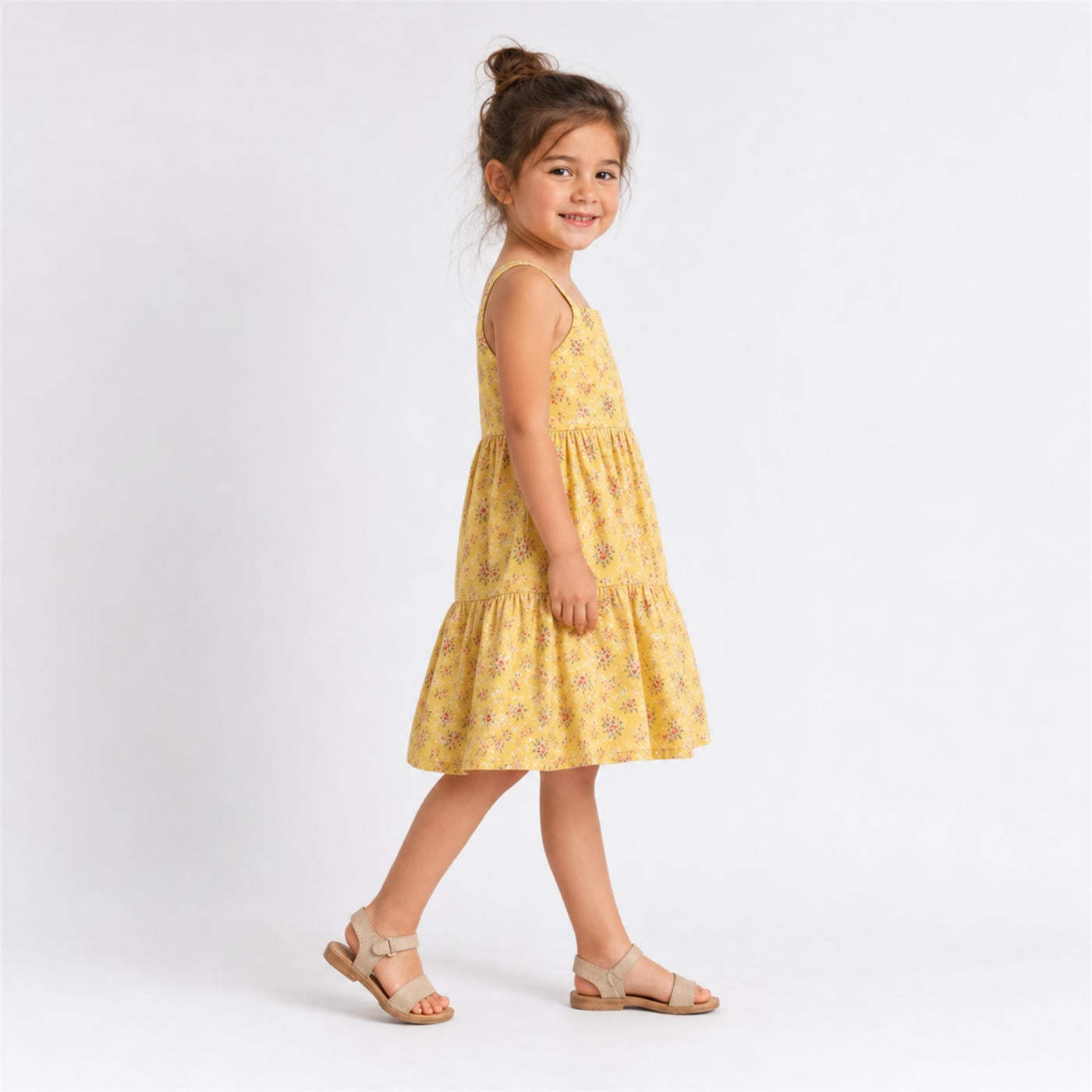 Stufen-Sommerkleid für Mädchen – Ansicht 3